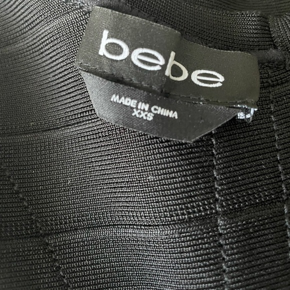 Bebe Crochet Fringe Bandage Dress - Picture 3 of 5